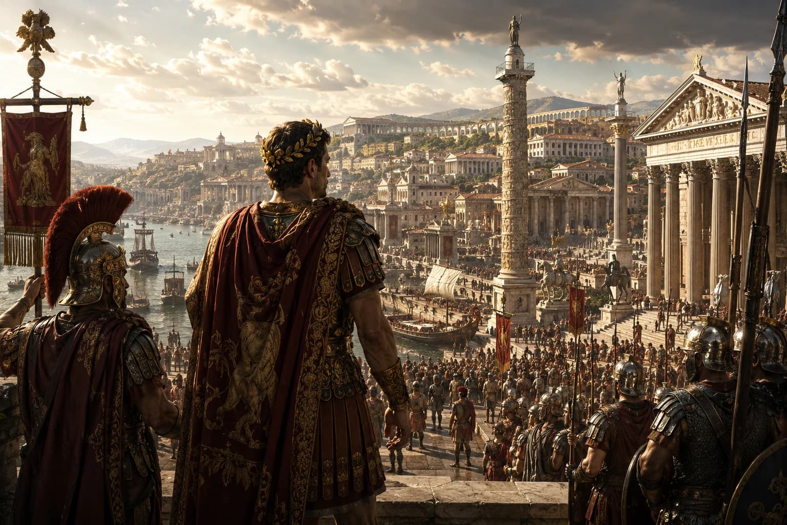 The Roman Empire story artwork behind the story reader preview